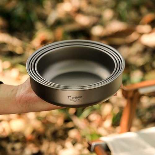 Camping Schüssel Set Stapelbares und leichtes Outdoor Geschirr für den einfachen Transport auf Ihren Abenteuern (900ml) von BlissfulAbode