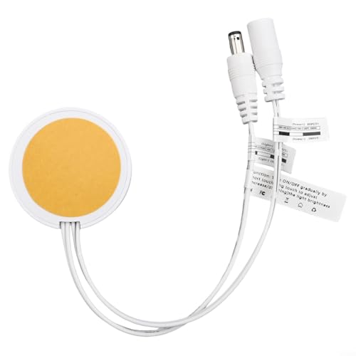DC 12 V/24 V Holzboard Touch Dimmer Controller verbessern Sie Ihr Beleuchtungserlebnis mit einer einfachen Touch-Aktion (weiß) von BlissfulAbode