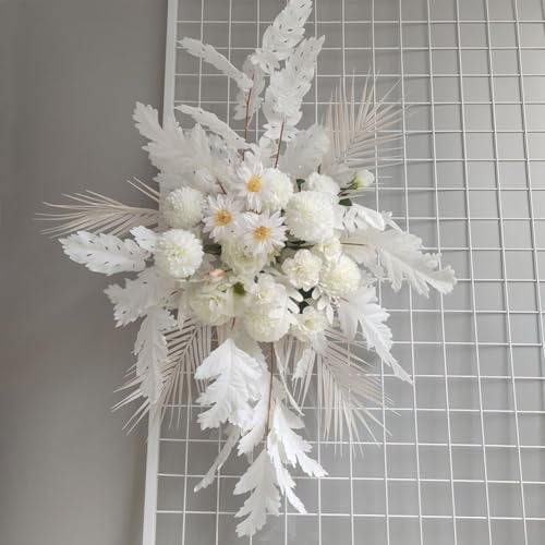 Dekoratives Hochzeitsblumenarrangement mit künstlichen Blumen und Blättern, perfekt für die Verschönerung der Dekoration von Veranstaltungsräumen mit einem stilvollen und eleganten Design (weiß) Dekoratives Hochzeitsblumenarrangement mit künstlichen Blumen und Blättern, perfekt für die Verschönerung der Dekoration von Veranstaltungsräumen mit einem stilvollen und eleganten Design (weiß) von BlissfulAbode