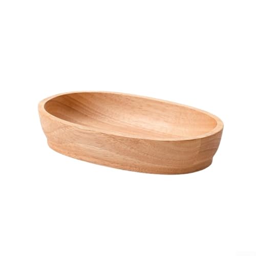Dekoratives Holztablett zum Servieren von Snacks und für Gerichte, verleiht jedem Anlass einen Hauch von Eleganz (24 x 15 x 4,5 cm) von BlissfulAbode