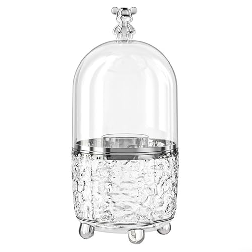 Desktop StorFor Age Solution MFor akeup Pinselhalter mit 360 Grad für Zugang FeFor ature (transparent) von BlissfulAbode