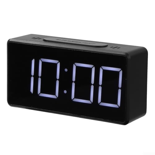 Digitaler LED-Wecker unterstützt sowohl 12- als auch 24-Stunden-Formate sowie Echtzeit-Temperaturmessungen (schwarz) von BlissfulAbode