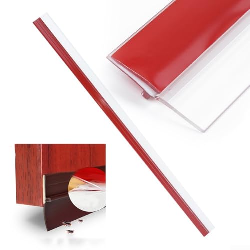 Door Sweep Isolationsdichtung, wetterfester PVC-Streifen für Schall- und Luftbarriere (transparent) von BlissfulAbode