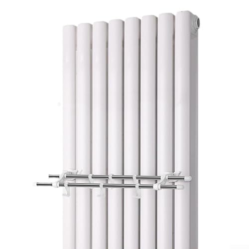 Doppelpoliger Handtuchhalter mit 6 Haken, für effiziente Organisation (50 cm) von BlissfulAbode