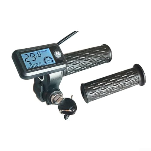 E-Bike Gasgriff mit LCD, 170 cm Kabel, kompatibel mit 36 V 48 V 60 V 72 V Systemen (A) von BlissfulAbode