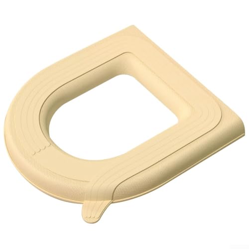 EVA WC-Deckelbezug, wasserdichtes und komfortables Design mit Anti-Rutsch-Funktionen für sicheren Gebrauch im Badezimmer (gelb) von BlissfulAbode