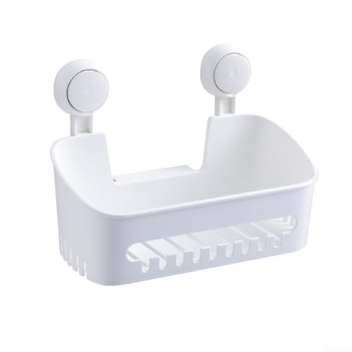 Eck-Duschregal mit Saugnapf-Befestigung, robustes ABS-Material, abnehmbarer Wand-Organizer für Bad und Küche (B) von BlissfulAbode
