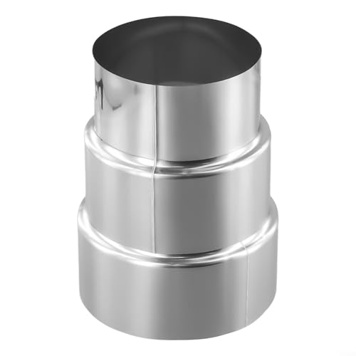 Edelstahl-Schornstein-Reduzierstück für Ofenrohradapter, Metallrohre für Heizungs- und Entlüftungssystemanschlüsse (Ø110 mm/Ø90 mm) von BlissfulAbode
