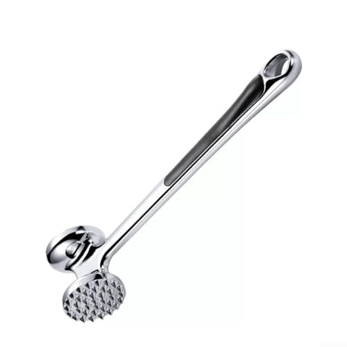 Edelstahlhammer zum Zartmachen von Fleisch, inkl. ergonomischem Griff für verbesserte Kontrolle von BlissfulAbode