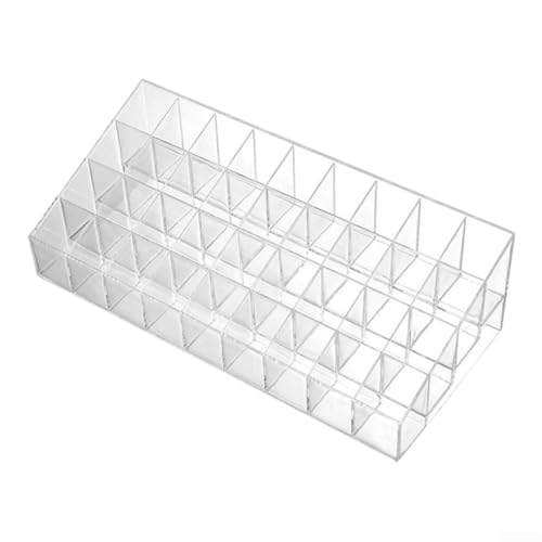 Effiziente und kompakte Lippenstift-Aufbewahrungsbox, 36/40 transparente Gitter für einfache Organisation (36 Fächer) von BlissfulAbode