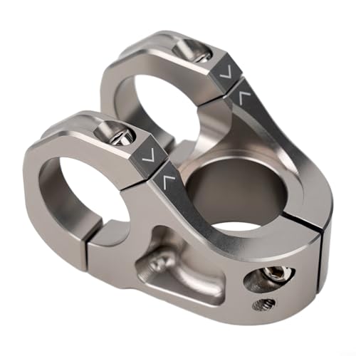 Effizienter kurzer Vorbau für Mountainbikes, aus leichter Aluminiumlegierung (grau) von BlissfulAbode