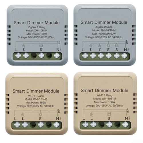 Effizientes Verwalten des Stromverbrauchs WiFi für Smart Switch Modul mit App-basierten Überwachungsfunktionen (Wifi 2-Gang Dimmer) von BlissfulAbode