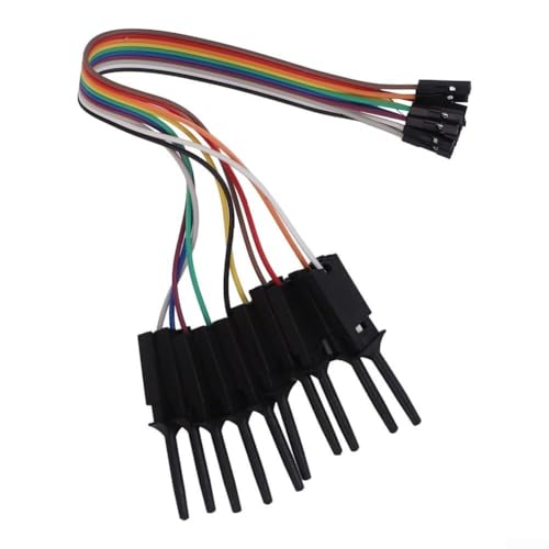 Einziehbares 20 cm Logikanalysator-Clip-Kit für zuverlässige Prüfung und Verbindung (schwarz) von BlissfulAbode