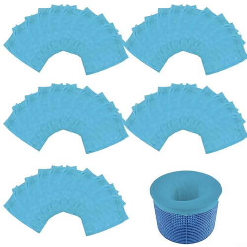 Elastische Skimmerkorbsocken Ersatz für Poolfilter, feines Nylonnetz erfasst Blätter, Tannennadeln, Insekten und anderen Schmutz, reduziert die Reinigungsfrequenz und Filterverstopfung (50 Stück blau) Elastische Skimmerkorbsocken Ersatz für Poolfilter, feines Nylonnetz erfasst Blätter, Tannennadeln, Insekten und anderen Schmutz, reduziert die Reinigungsfrequenz und Filterverstopfung (50 Stück blau) von BlissfulAbode