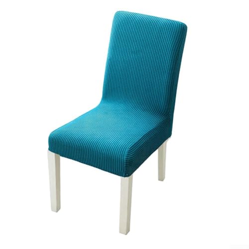 Elastische Stuhlhusse, perfekte Passform für Stühle in Standardhöhe bei Feiern (Cyan) von BlissfulAbode