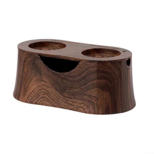 Espresso-Klopfbox mit abnehmbarer Tamper-Matte, 2-in-1-Kaffeestation für geräuschreduzierte und stabile Bodenentsorgung während des Kaffeebrühens (braun) von BlissfulAbode