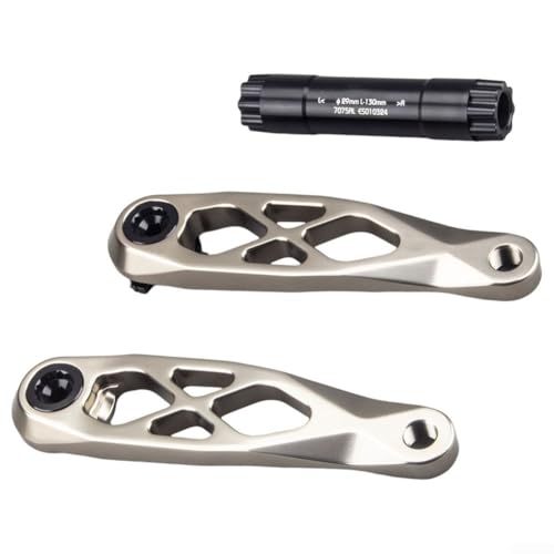 Fahrradkurbel-Set aus Legierung für DUB verbesserte Haltbarkeit und einfache Installation (schwarz 170) von BlissfulAbode