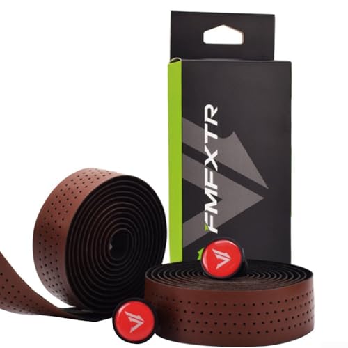Fahrradlenker umwickelt mit rutschfestem PU-EVA-Band für optimale Kontrolle (braun) von BlissfulAbode