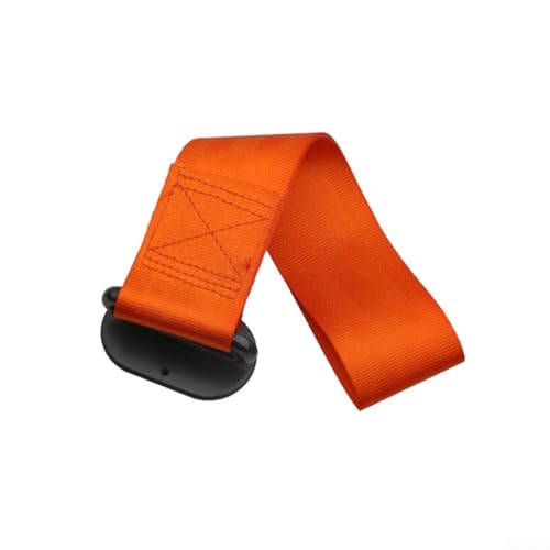 Fahrzeug-Abschleppgurt mit Nylongurt und Rallye-Haken für vordere und hintere Stoßstange, kompatibel mit den meisten Autos und LKWs (Orange) von BlissfulAbode
