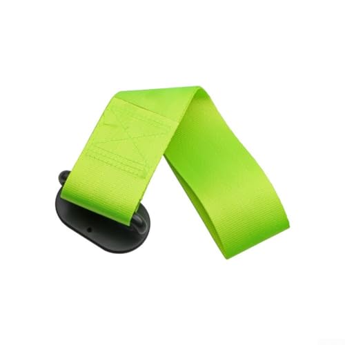 Fahrzeug-Abschleppgurt mit Nylongurt und Rallye-Haken für vordere und hintere Stoßstange, kompatibel mit den meisten Autos und LKWs (fluoreszierendes Grün) von BlissfulAbode