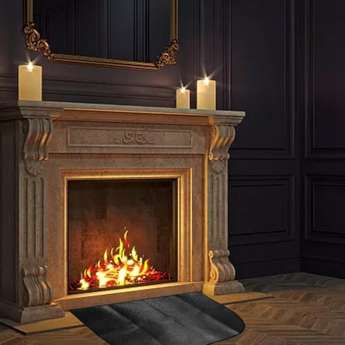 Feuerfester Schutz mit Premium-Kaminmatte, Sicherheitsausrüstung für Kochbereiche zu Hause (50 x 80 cm) von BlissfulAbode