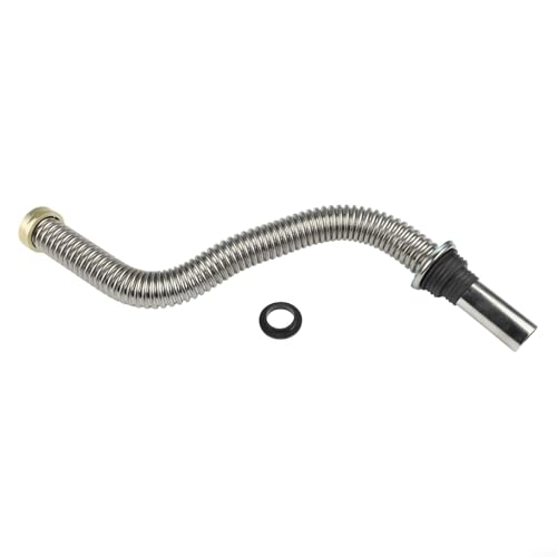 Flexibler Ablaufschlauch aus Edelstahl für Waschbecken, anpassbare Siphon-Abflussrohr-Lösung (60 cm) von BlissfulAbode