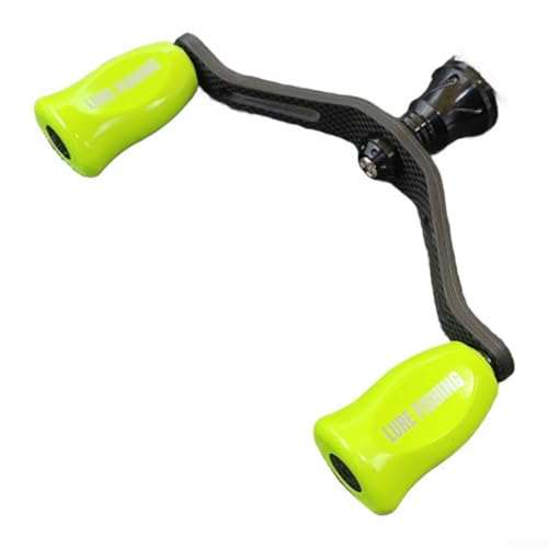 For EXLSTLT FOR FUEGO 25g Carbon Fiber Double Rocker Handle Designed for Reels, Not Casting Handle (Fluorescent Green) von BlissfulAbode