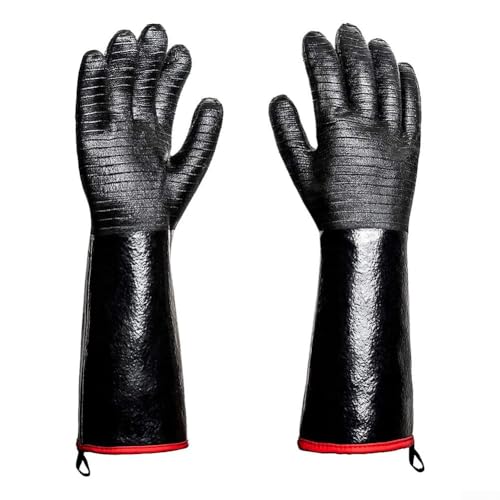 Fortschrittliche Wärmedämmung Grillhandschuhe für sicheres Kochen, leicht zu reinigendes Design, perfekt für häufigen Gebrauch (klein) von BlissfulAbode