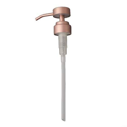 Für Edelstahl-Lotion-Pumpkopf mit auslaufsicherer Dichtung und anlaufgeschütztem Gehäuse für Flaschen mit 28/400 Gewinde (Roségold) von BlissfulAbode