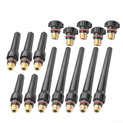 Für WIG-Rückkappen-Taschenlampen-Set mit 15 Stück für WP-Schweißbrenner, passend für Modelle für WIG-Zubehör für 57Y02, für 57Y03 und für 57Y04 von BlissfulAbode