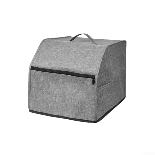 Funktionale Overlock-Nähmaschinen-Abdeckung mit integriertem Stauraum für Bastelwerkzeuge (grau) von BlissfulAbode