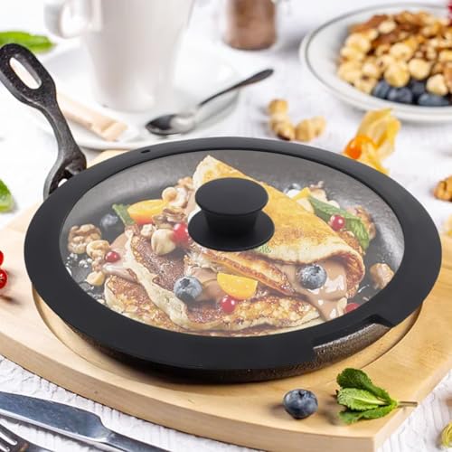 Funktioneller Silikondeckel für Töpfe mit Dampfauslass und Hitzebeständigkeit für Sicherheit (B 20 cm) von BlissfulAbode