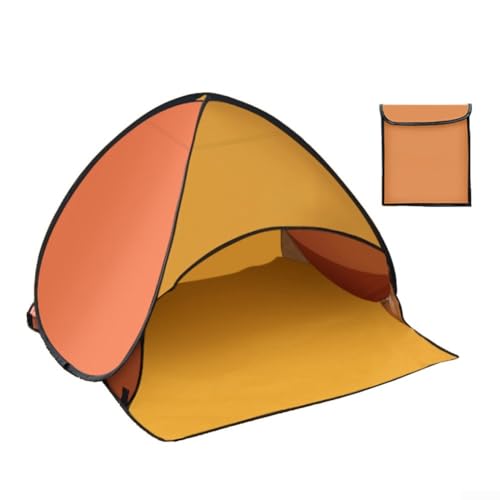 Geschickt verarbeitetes Outdoor-Zelt mit integrierten Belüftungsfunktionen, um Sie kühl zu halten und gleichzeitig die Natur zu genießen (orange) von BlissfulAbode