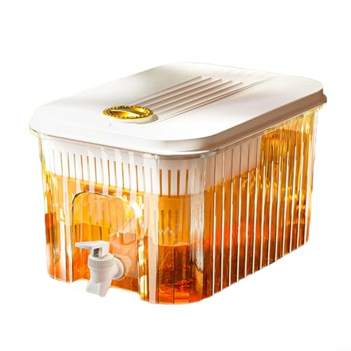 Getränkespender Krug mit abnehmbarem Boden und leicht zu ziehendem Wasserhahn, perfekte Lösung für Ihre nächste Outdoor-Veranstaltung (5 l mit Filter) von BlissfulAbode