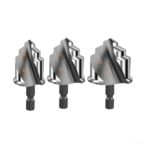 Gewindeschneidbohrer für PPR-Rohre für Wasser- und Stromrohrbohrung Entwickelt für schnelle Lochausdehnung auf Kunststoff-, PVC- und PPR-Rohren Größen 1/2 bis 1 Zoll (A) von BlissfulAbode