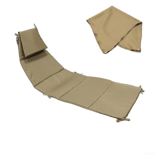 Hängesessel und Regenschirm, Stoffbezüge mit Eckenschutz und verlängerten Seilen für sicheren Sitz auf gebogenen Chaiselongue Outdoor-Möbeln (Farben) von BlissfulAbode
