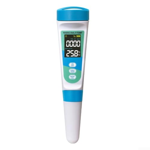 Handheld 4 in 1 Wasserteststift für schnelle und genaue Messung von Salzgehalt und Temperatur in Pools Handheld 4 in 1 Wasserteststift für schnelle und genaue Messung von Salzgehalt und Temperatur in Pools von BlissfulAbode