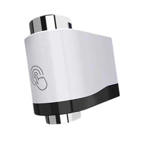 Hands-Free Smart Wasserhahn Sensor Smart Wasserhahn Infrarot Sensor Water Saver Dual Sensing Technologie Touch-Free Bedienung Anpassbares Design für Küche Badezimmer Waschbecken (schwarz + weiß) von BlissfulAbode