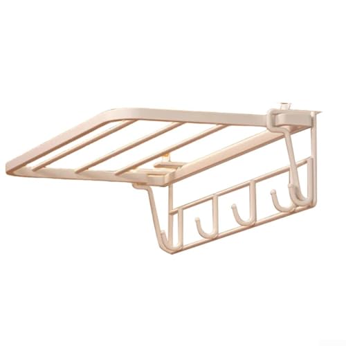 Handtuchhalter für Heizkörper, zum Aufhängen, rostbeständig, zum Organisieren von Handtüchern und Bademänteln, platzsparende Badezimmerlösung (weiß) von BlissfulAbode