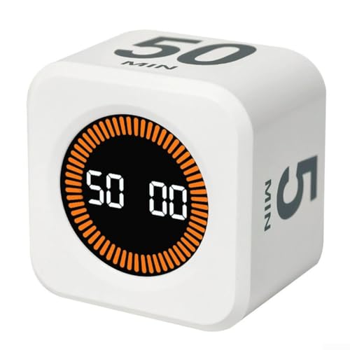 Hexagon Pomodoro Timer Digital Study Timer für Kinder mit anpassbaren Optionen (weiß) von BlissfulAbode