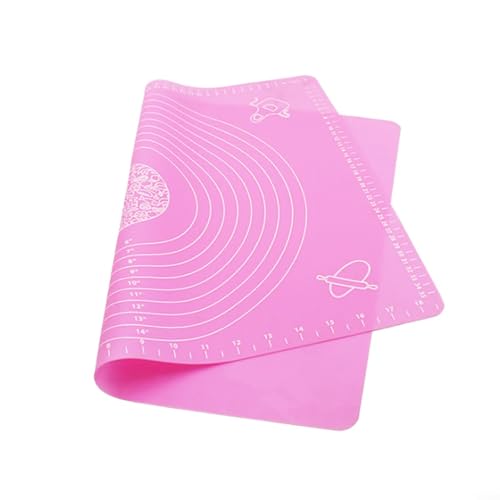 Hochleistungs-Silikon-Knetmatte mit integrierter Messung für alle Ihre Backprojekte (Rosa) von BlissfulAbode