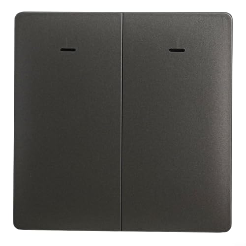 Home For Smart Switch Utilizing For Tuya and For ZigBee Technology, Easily Controlled via and Google Assistant (2 on Gray) von BlissfulAbode
