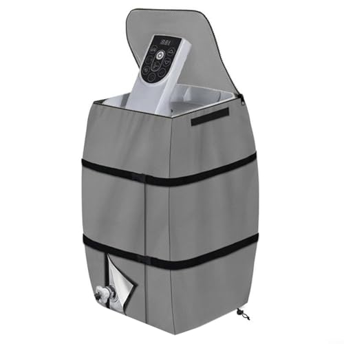 Hot Cover für Lazy Spa Hot Spa Heizungspumpenabdeckung, Hot Spa Heizungspumpenabdeckung, aufblasbare Spa-Pumpenabdeckung entwickelt für effektiven Schutz bei jedem Wetter (grau) von BlissfulAbode