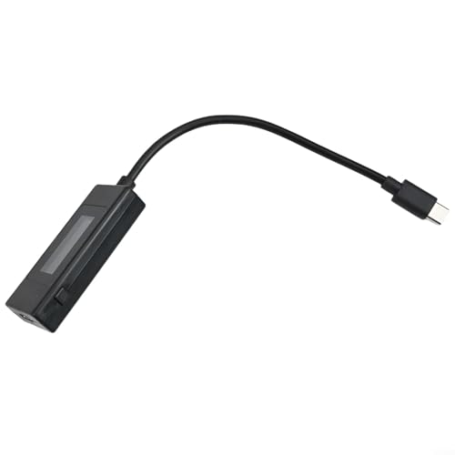 KWS065C USB C Spannungs- und Strommonitor mit LCD-Bildschirm für Schnellladeprotokollunterstützung (schwarz) von BlissfulAbode