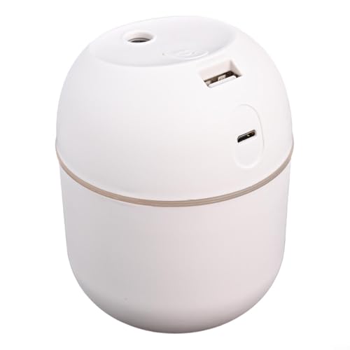 Kompakter Aroma-Luftbefeuchter, 220 ml Fassungsvermögen, kühler Nebel, Diffusor für Ihren Wohnraum (Weiß 2) von BlissfulAbode