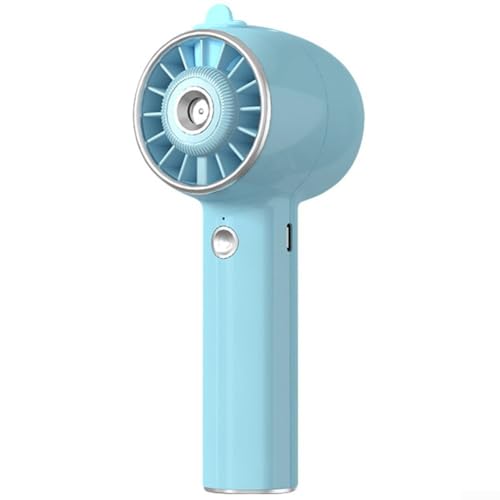 Kompakter USB-Handventilator mit 3 Geschwindigkeitsstufen und Sprühnebel für den persönlichen Gebrauch (Blue Summit) von BlissfulAbode