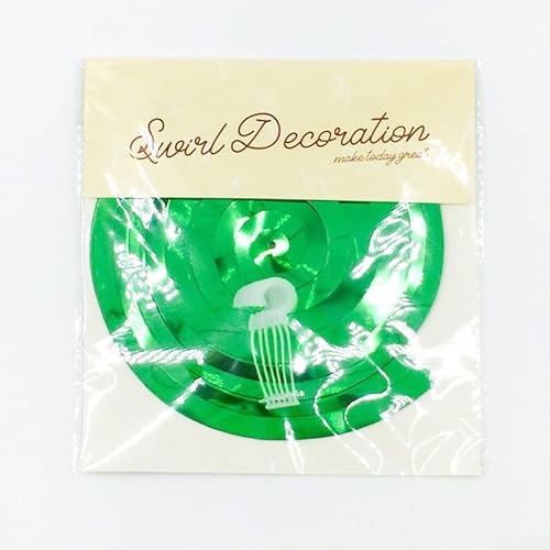 Kreative hängende Dekorationen 30 Stück schillernde Spiralwirbel für Veranstaltungen (grün) von BlissfulAbode
