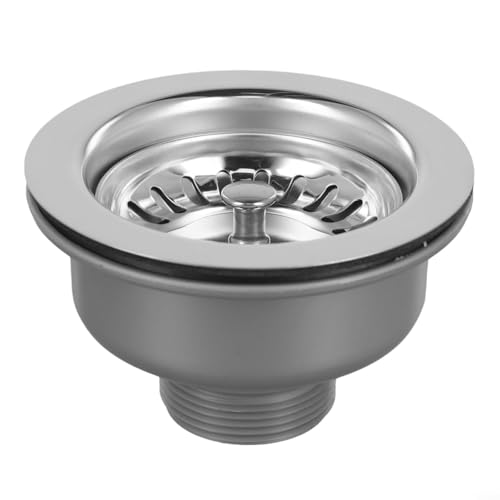Küchenspüle Essential 114 mm Edelstahl-Flanschsieb zur Abfallkontrolle von BlissfulAbode