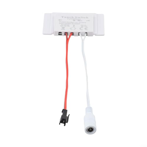 LED Spiegelleuchte Touch Sensor Schalter DC 12V 5A Einzelknopf für effiziente Steuerung auf Glas- und Acryloberflächen (DC Wire) von BlissfulAbode