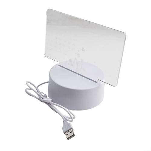 LED USB Message Board Stilvolles Nachtlicht mit Acryltafel und Schreibstift für Zuhause (Kalender) von BlissfulAbode